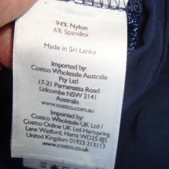 Eddie Bauer Nylon Capri Pants Navy Blue Size 12 - Picture 7 of 7